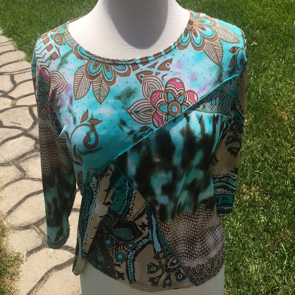 Jessica Max Sparkle Pattern Top